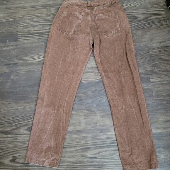 Vintage Fair Focus Japanese Men's Straight Jeans Size M Brown Double Skull - Picture 3 of 11